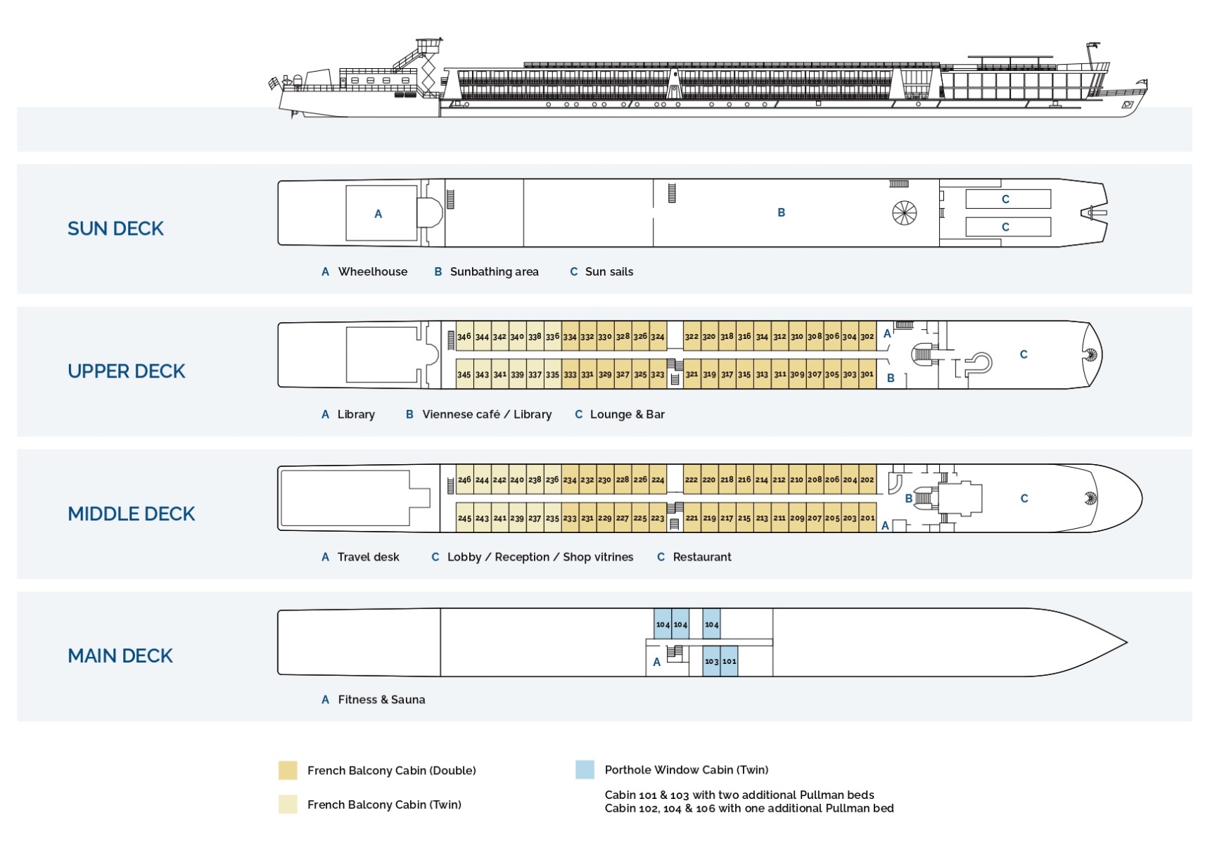 MS CruceNova Deck Plan